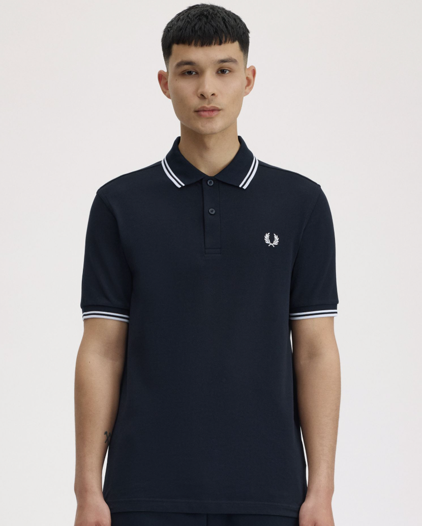 The Shirt Navy / White